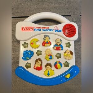 Vintage Vtech Little Smart First Words Plus Tested & Works Lights Songs & Words